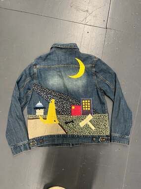 Sarahbrand Custom Embellished Patchwork Denim Jacket